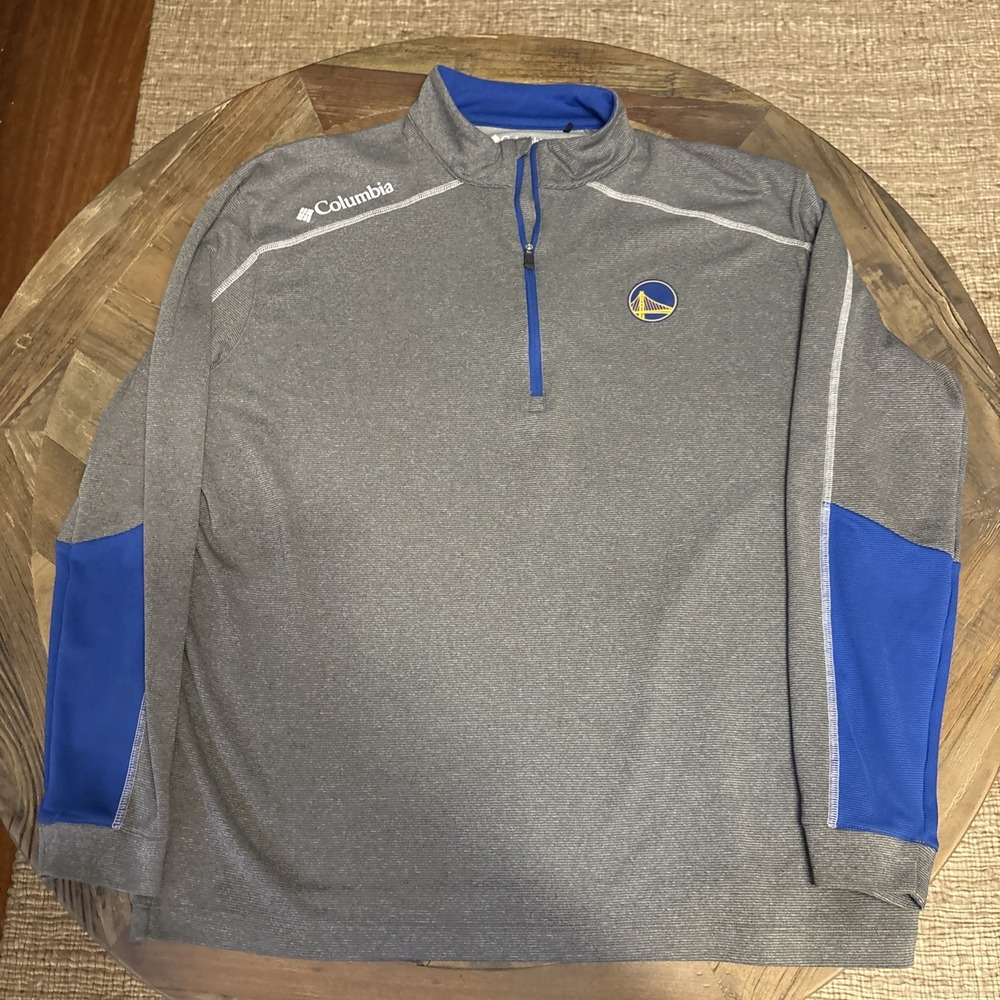 Columbia Golf Golden State Warriors Pullover Sweater Quarter Zip 1/4 XL